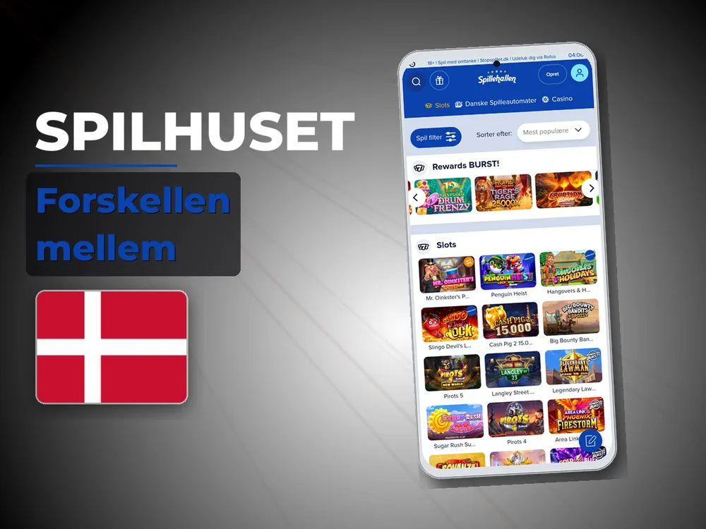 Spilhuset - Forskellen mellem